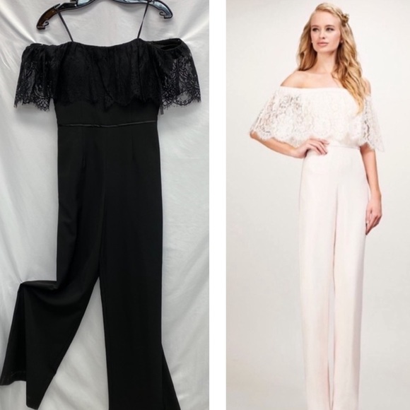 Brand new - Js collection BLACK off the shoulder jumpsuit - Picture 1 of 7